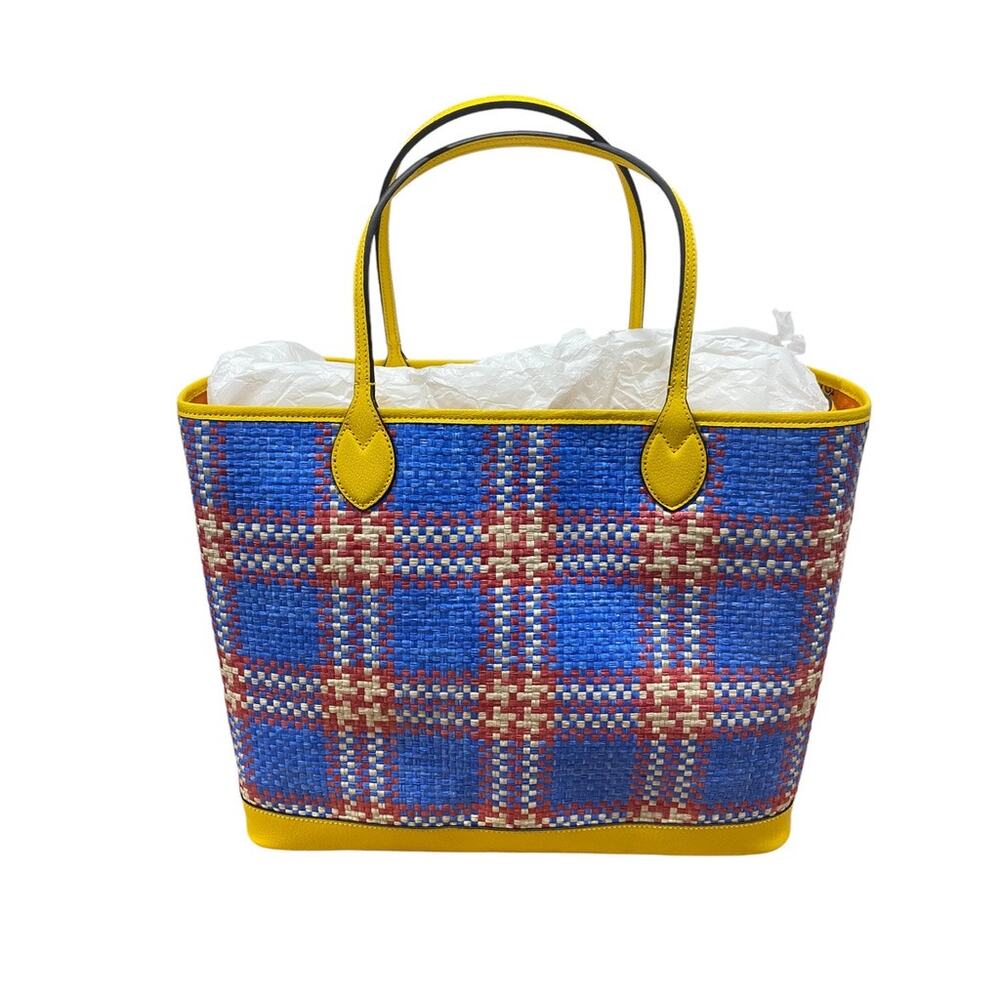 Gucci Large Miami Raffia Sequin Ophidia GG Tote Shoulder Bag - Picture 2 of 16